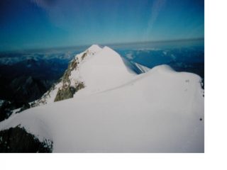 I Dome de Miage ovest e centrale visti dalla Punta est