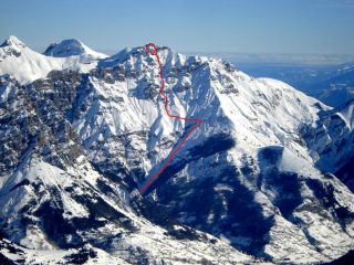 Nebius foto Diego Fiorito -l'itinerario v. dall'Auta di Barel