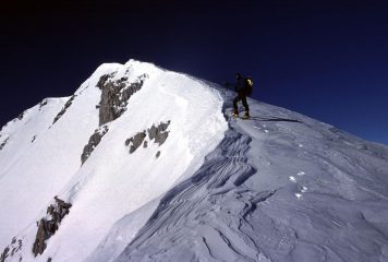 Stelvio nella parte alta della cresta