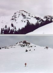 Discesa dalla vetta del SonnSpitze,versante Sud-Ovest