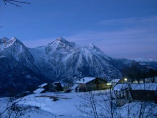 partenza con luna piena da Fonteil