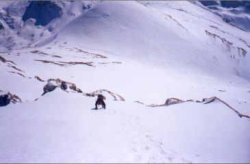 Mauro nel tratto alpinistico