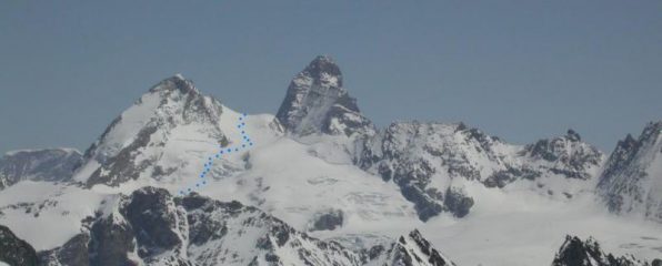 Parte finale dell'itinerario VISTO dalla Becca d'Epicoun