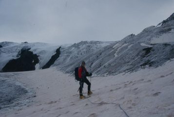 il tratto iniziale del Ghiacciaio di Dosegù (29-6-2003)