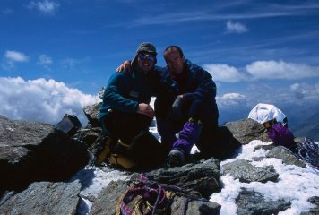 in vetta alla Punta San Matteo (29-6-2003)