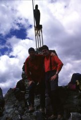 Emilio e Stelvio in vetta (26-7-2003)