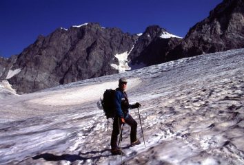 Stelvio sul Ghiacciaio di Scerscen superiore (9-8-2003)