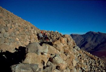 Punto di sosta salendo al Licancabur