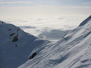 Verso lo spartiacque con la Val Savenca