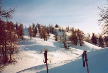 in prossimità della vetta