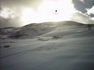 Discesa dalla vetta di P. di Moscio