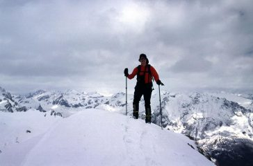 Stelvio in vetta alla Cima delle Manse (18-4-2004)