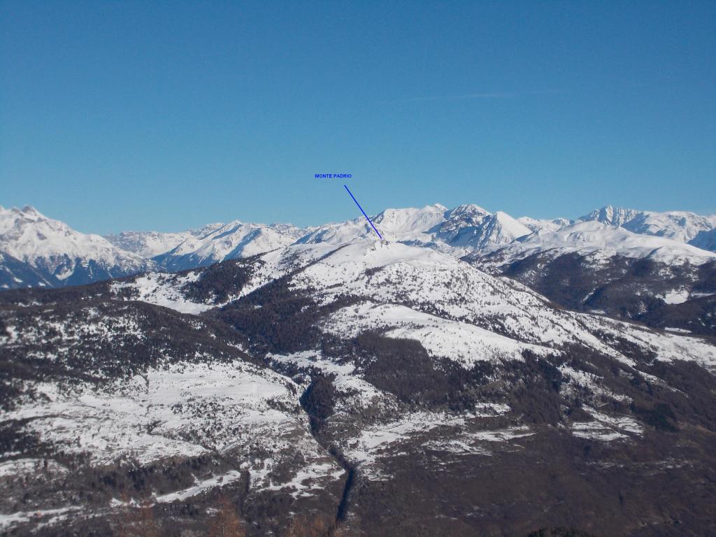 Il Monte Padrio visto dallo Zappello dell'Asino