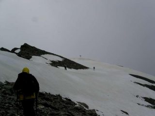 Ultimi metri prima della vetta