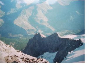 La Grave dal sommo del Doigt de Dieu