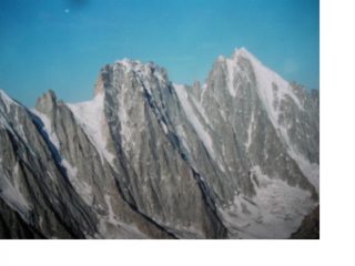 Le Droits a sx e l'Aig.Verte dalla vetta...