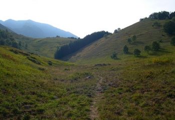 Scendendo dal Colle Arpione