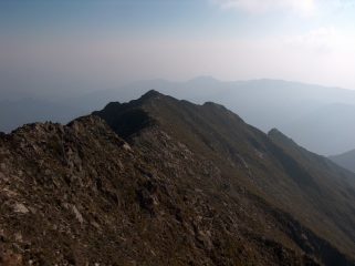 La cresta percorsa