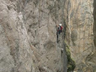 ponte tibetano e continuazione della ferrata