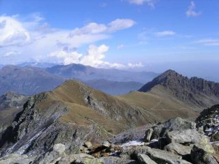 P.ta Marmottere e Rocca Moross dal M.te Ciriunda