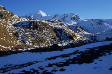 il primo sole del giorno sulla Punta Ramiere (7-11-2004)