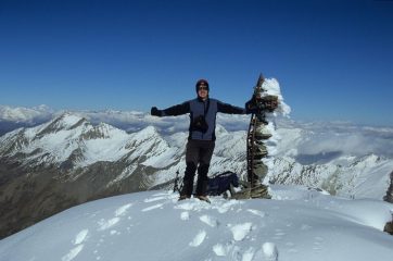Stelvio in vetta alla Punta Ramiere (7-11-2004)