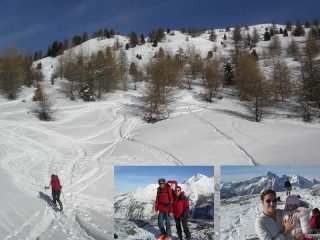 Durante la salita e la piccola Elisa