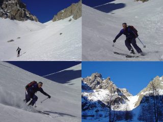 il canale e....il sottoscritto all'opera......