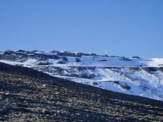 Monte Jafferau e forte visto dalle Rochers de l'Anglè