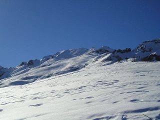 La discesa diretta dalla Punta