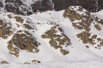 alpe del serrù ed il canale di discesa