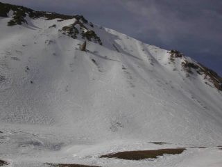 Il pendio di discesa