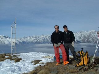 Piero e Mario sulla cima