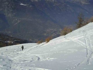il fondovalle visto da sotto la punta prato di fiera