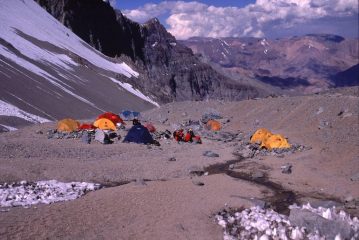 il Campo 1 a m. 5100 lungo la Via dei Polacchi (12-1-2005)