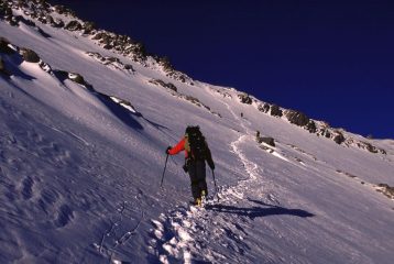 salendo lungo il Ghiacciaio dei Polacchi (19-1-2005)