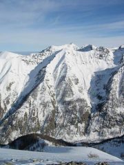visione dell'itinerario dalla pta Ciarnier
