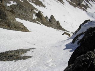 il ripido pendio iniziale
