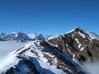 Panorama verso le Valli di Lanzo e la P.ta Grifone a destra