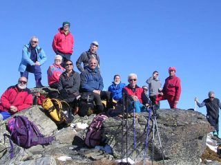 foto del gruppo in punta