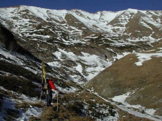 Lo scivolo orientale del Becco dell'Aquila