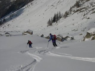 arrivando all'alpe di Looo superiore