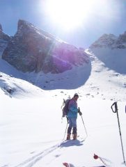 Il Pic de Sagneres e l'ultimo pendio sullo sfondo