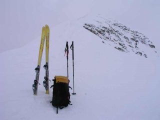 dal colletto gli ultimi metri prima della cima