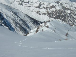 Discesa nel vallone dello zucco