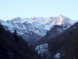 La parte alta del percorso
