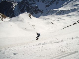 discesa dall'anticima