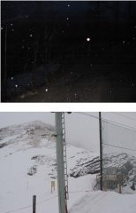 La partenza con la pioggia... e l'arrivo con la neve