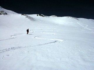 Discesa dalla cima, parte alta.