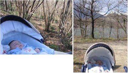 Il panorama dai pressi del lago Pistono